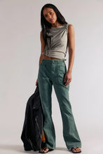 Load image into Gallery viewer, Free People Forest We The Free Low-Rise Venus Bootcut Pants /Forest Run