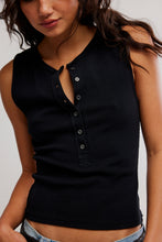 Load image into Gallery viewer, Free People Jamie Henley Tank /Pitch Black