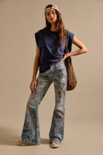 Load image into Gallery viewer, Free People We The Free West Coast Illusions &amp; Cutwork Jeans /Watercolor Blooms Combo