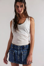 Load image into Gallery viewer, Free People We The Free Hera Studded Denim Mini Skirt/Juno