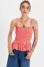 Load image into Gallery viewer, Free People Sundance Tank /Red Combo - Gingham