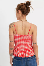 Load image into Gallery viewer, Free People Sundance Tank /Red Combo - Gingham