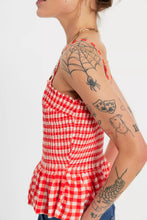 Load image into Gallery viewer, Free People Sundance Tank /Red Combo - Gingham