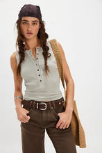 Load image into Gallery viewer, Free People We The Free Jamie Henley Tank/Quiet Grey