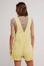 Load image into Gallery viewer, Free People We The Free Jude Shortalls/Sicilian Yellow
