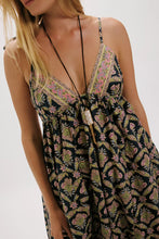Load image into Gallery viewer, Free People Sorrento Stroll Printed Maxi Dress /Blueberry Combo