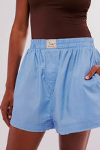 Load image into Gallery viewer, Free People We The Free Day To Day Solid Boxers/Placid Blue