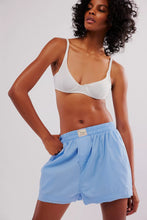 Load image into Gallery viewer, Free People We The Free Day To Day Solid Boxers/Placid Blue