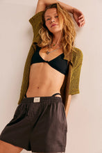 Load image into Gallery viewer, Free People We The Free Day To Day Solid Boxers/Washed Black