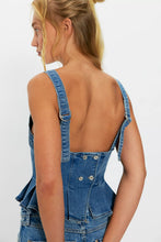 Load image into Gallery viewer, We The Free Sunfaded Denim Top/ Steel Blue