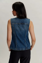Load image into Gallery viewer, Free People We The Free Maris Denim Vest/Wall flower