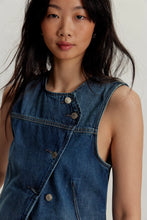 Load image into Gallery viewer, Free People We The Free Maris Denim Vest/Wall flower