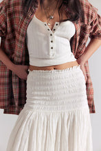 Load image into Gallery viewer, Free People Raven Solid Convertible Maxi Skirt/Ivory