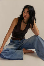 Load image into Gallery viewer, Free People We The Free Neria V-Neck Tank Top /Double Espresso