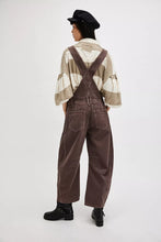 Load image into Gallery viewer, Free People We The Free Good Luck Barrel Overalls /Chocolate Mousse
