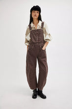 Load image into Gallery viewer, Free People We The Free Good Luck Barrel Overalls /Chocolate Mousse