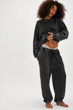 Load image into Gallery viewer, Free People Slow It Down Joggers/Black