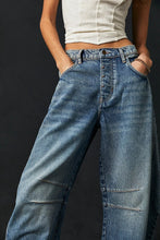 Load image into Gallery viewer, Free people We The Free Good Luck Mid-Rise Barrel Jeans/Ultra Light Beam