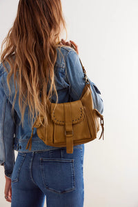 Free People We The Free Baby Leigh Distressed Tote Bag/Bronze