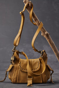 Free People We The Free Baby Leigh Distressed Tote Bag/Bronze