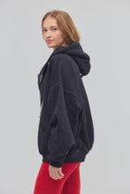 Load image into Gallery viewer, Free People Final Call Zip-Up Hoodie/Black