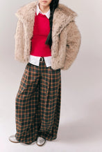Load image into Gallery viewer, Free People About It Baggy Wide-Leg Trousers/Green Combo