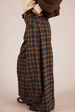 Load image into Gallery viewer, Free People About It Baggy Wide-Leg Trousers/Green Combo