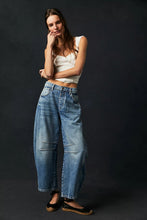 Load image into Gallery viewer, Free people We The Free Good Luck Mid-Rise Barrel Jeans/Ultra Light Beam