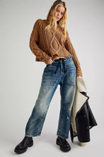 Load image into Gallery viewer, Free People We The Free Moxie Pull-On Barrel Jeans/Timeless Blue