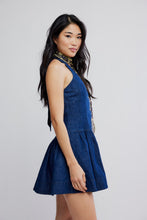 Load image into Gallery viewer, Free People Clean Break Denim Mini Dress/Night Wash