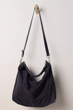 Load image into Gallery viewer, Free People Suzie Suede Slouch Tote/charcoal