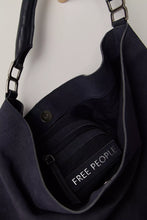 Load image into Gallery viewer, Free People Suzie Suede Slouch Tote/charcoal