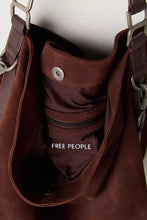 Load image into Gallery viewer, Free People Suzie Suede Slouch Tote/Espresso