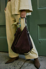 Load image into Gallery viewer, Free People Suzie Suede Slouch Tote/Espresso