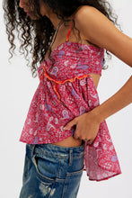 Load image into Gallery viewer, Free People Malia Babydoll Tank/ Raspberry Combo
