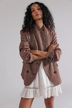 Load image into Gallery viewer, Free People Dean Double-Breasted Blazer/Lilac Combo