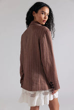 Load image into Gallery viewer, Free People Dean Double-Breasted Blazer/Lilac Combo