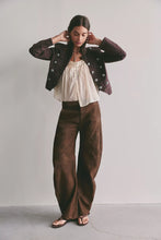 Load image into Gallery viewer, Free People We The Free Spotlight Vegan Suede Trousers/Chocolate Brown
