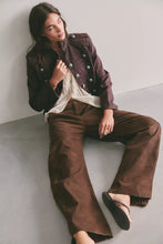 Load image into Gallery viewer, Free People We The Free Spotlight Vegan Suede Trousers/Chocolate Brown