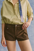 Load image into Gallery viewer, Free People We The Free Vagabond Vegan Suede Shorts/Chocolate Tore