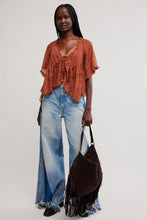 Load image into Gallery viewer, Free People In Your Dreams Lace Top/Toasted Cocoa