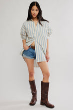 Load image into Gallery viewer, Free People We The Free Freddie Striped Shirt/Ivory Combo