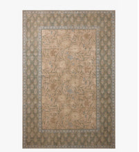 Load image into Gallery viewer, Rifle Paper Edinburgh Collection Aster Power Loomed Rug/Sand and Green