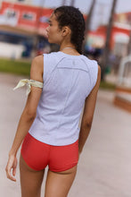 Load image into Gallery viewer, Free People Love My Twist Muscle Tank/White Heather Grey