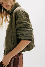 Load image into Gallery viewer, Free People FP One Birdie Washed Jacket/ Olive Green