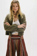 Load image into Gallery viewer, Free People FP One Birdie Washed Jacket/ Olive Green