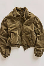 Load image into Gallery viewer, Free People FP One Birdie Washed Jacket/ Olive Green