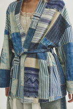 Load image into Gallery viewer, Free People We The Free Evie Kimono/Indigo Patchwork