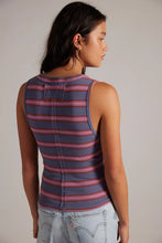 Load image into Gallery viewer, Free People Jamie Henley Striped Tank Top/Navy Combo