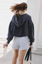 Load image into Gallery viewer, Free People Dream Team Zip-Up/Vintage Black